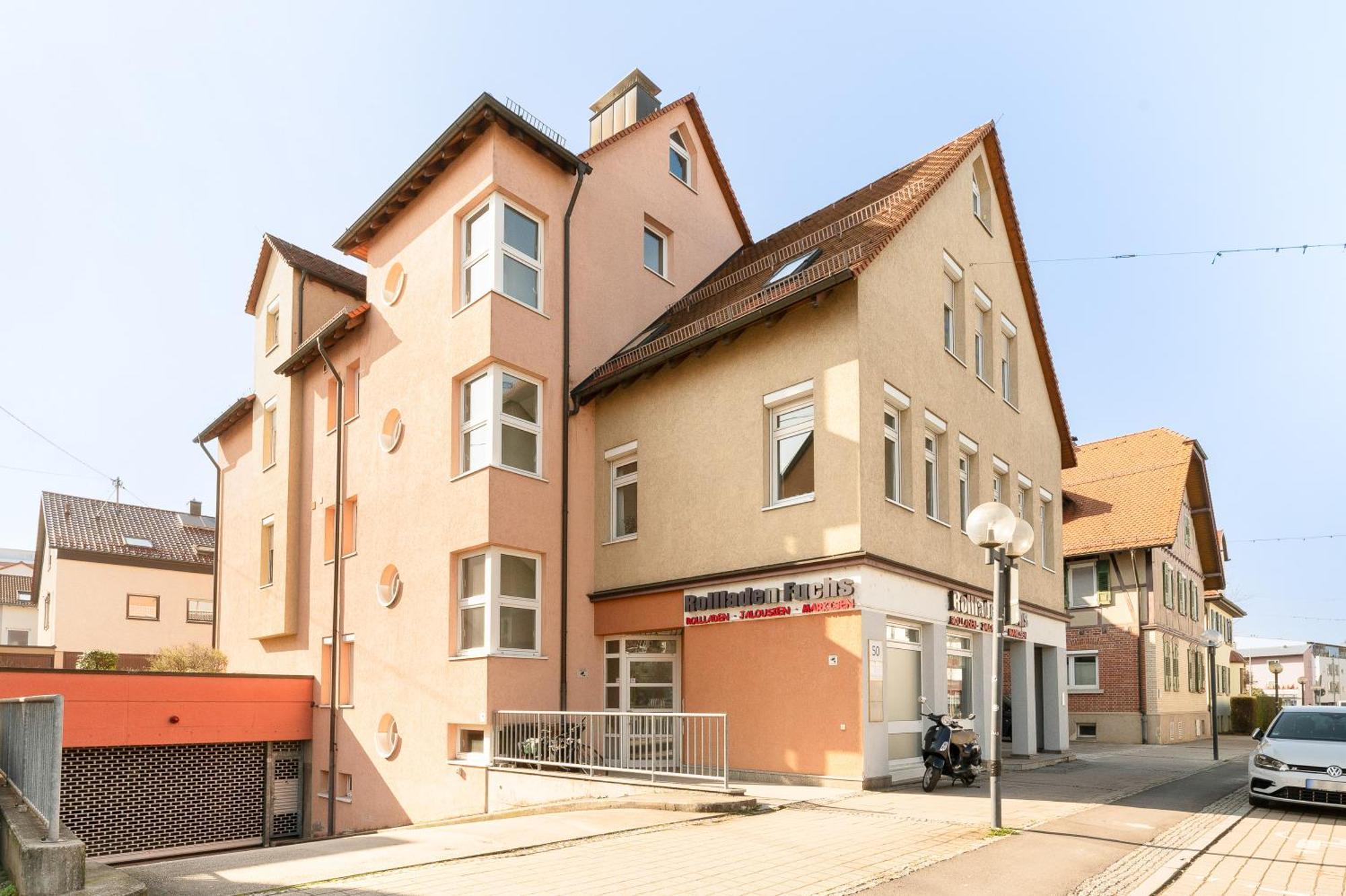 Helle Zentrumsnahe Familienfreundliche Ferienwohnung Fellbach Dış mekan fotoğraf